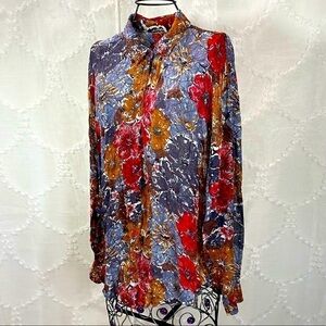Vintage cotton express with beaded details blouse